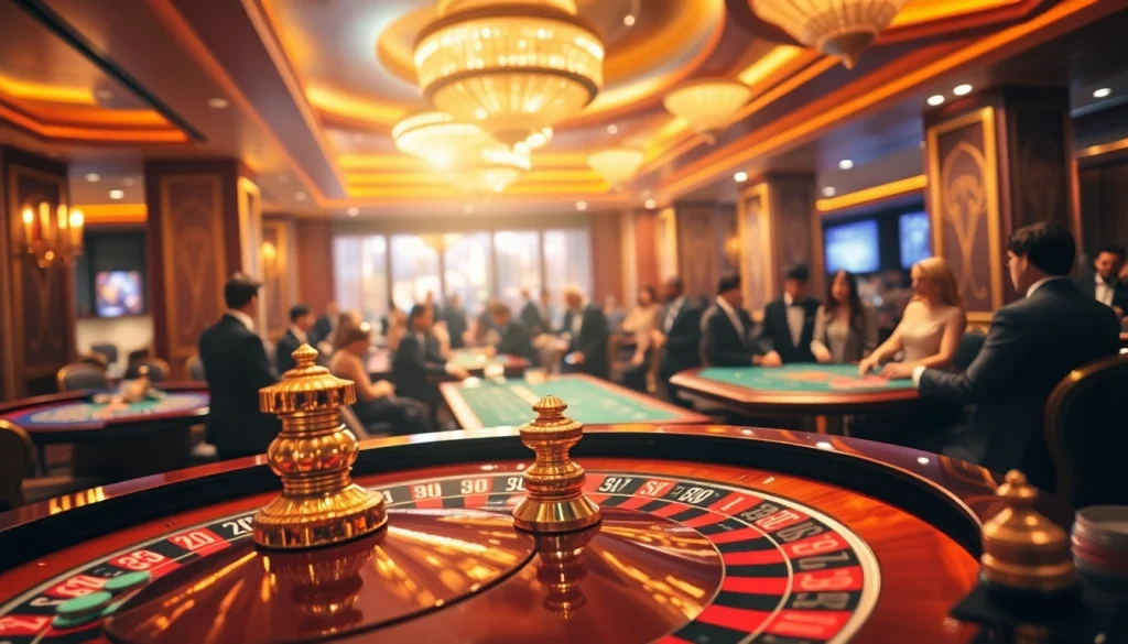 ALO8 betting on roulette, showcasing an upscale casino atmosphere.